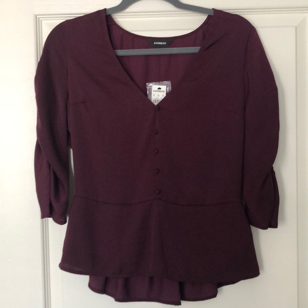 Express mid sleeve blouse